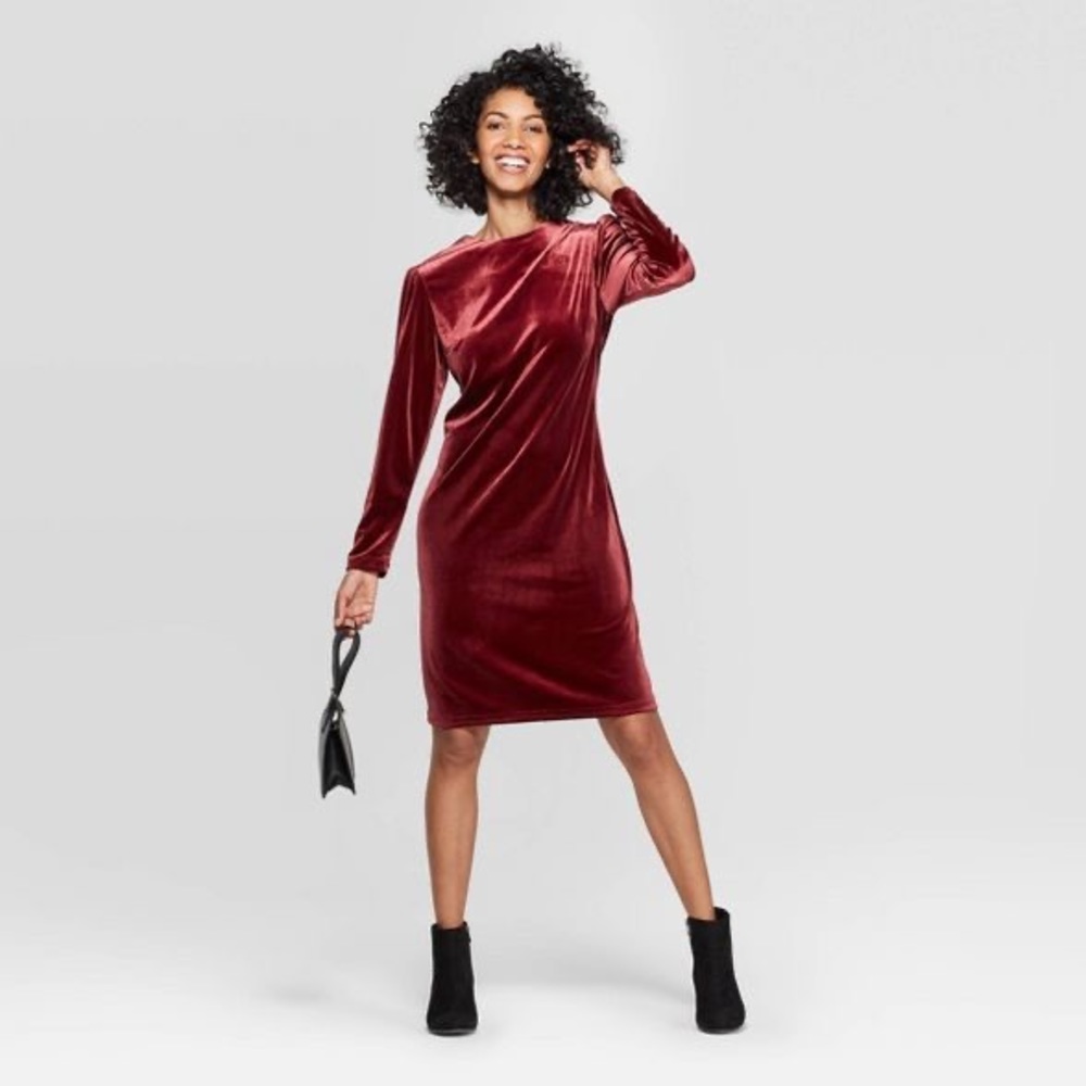 Velvety Red Dress